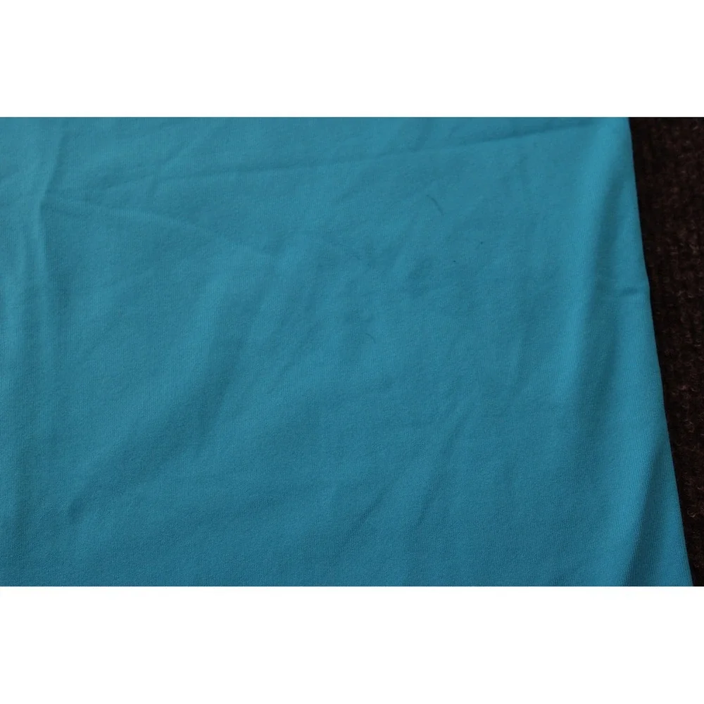 Quiksilver Boys Cyan Blue Short Sleeve Rash Guard Swim Shirt Size 12 M Logo